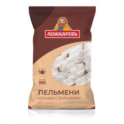Пельмени Ложкаревъ Сочные с бульоном 900 г